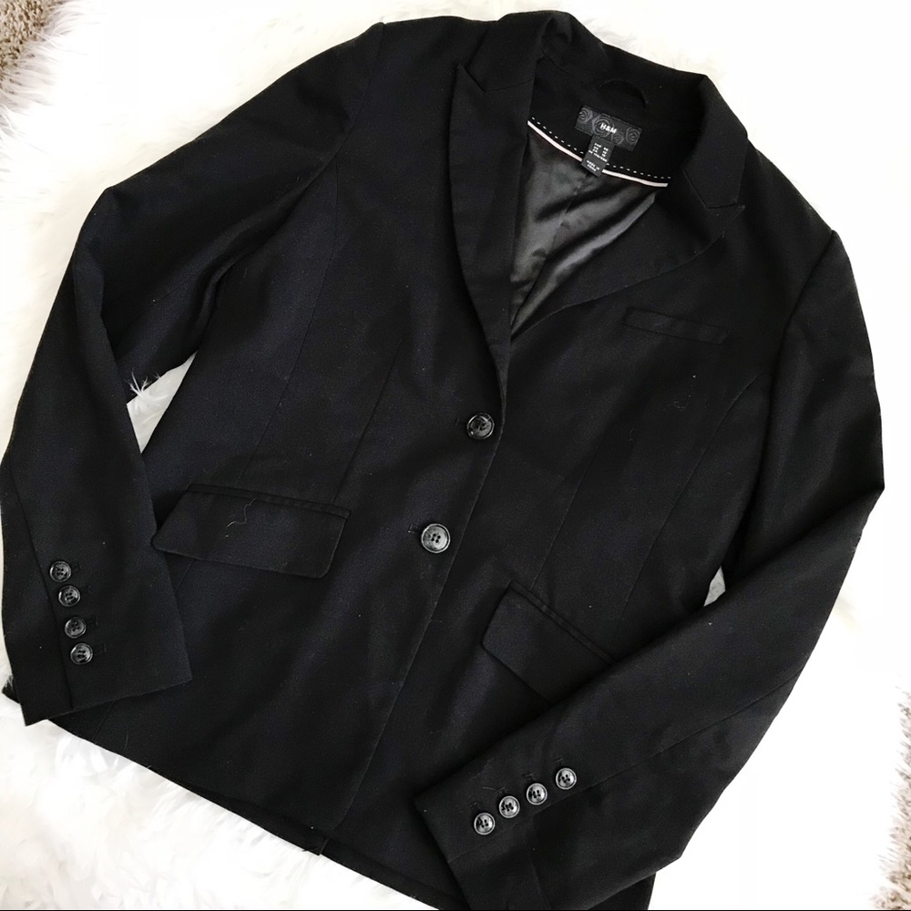 H&M Black Blazer Size 10